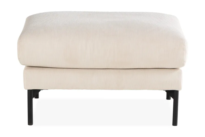 Menard 4-sits Högervänd L-formad Schäslongsoffa + Fotpall i Manchester - Beige - Products - Möbler - Soffa - Divansoffa & schäslongsoffa - 4 sits soffa med divan