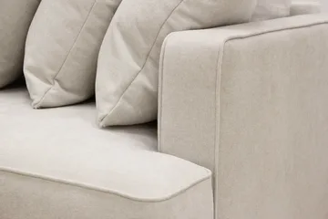 Rossita 4-sits Vänstervänd L-formad Djup Schäslongsoffa med Hel dyna i Tyg - Beige - Products - Möbler - Soffa - Divansoffa & schäslongsoffa - 4 sits soffa med divan