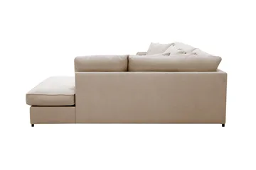 Rossita Lyx 4-sits Extra djup Soffa med Schäslong Höger - Beige Tyg - Products - Möbler - Soffa - Divansoffa & schäslongsoffa - 4 sits soffa med divan