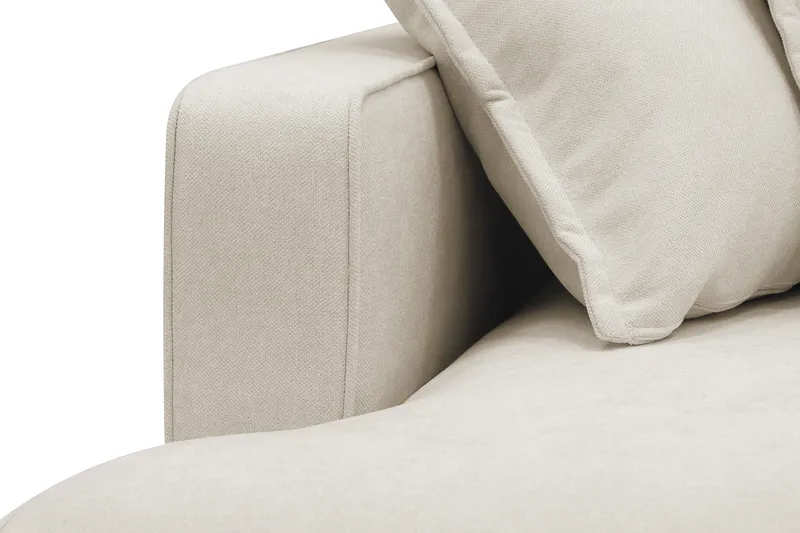 Rossita Lyx 4-sits Extra djup Soffa med Schäslong Höger - Beige Tyg - Products - Möbler - Soffa - Divansoffa & schäslongsoffa - 4 sits soffa med divan