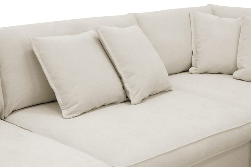 Rossita Lyx 4-sits Extra djup Soffa med Schäslong Höger - Beige Tyg - Products - Möbler - Soffa - Divansoffa & schäslongsoffa - 4 sits soffa med divan