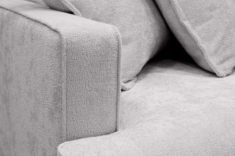 Rossita Lyx 4-sits Extra djup Soffa med Schäslong Höger - Grå Chenille - Products - Möbler - Soffa - Divansoffa & schäslongsoffa - 4 sits soffa med divan