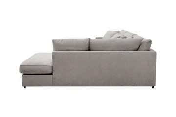 Rossita Lyx 4-sits Extra djup Soffa med Schäslong Höger - Grå/Brun Chenille - Products - Möbler - Soffa - Divansoffa & schäslongsoffa - 4 sits soffa med divan