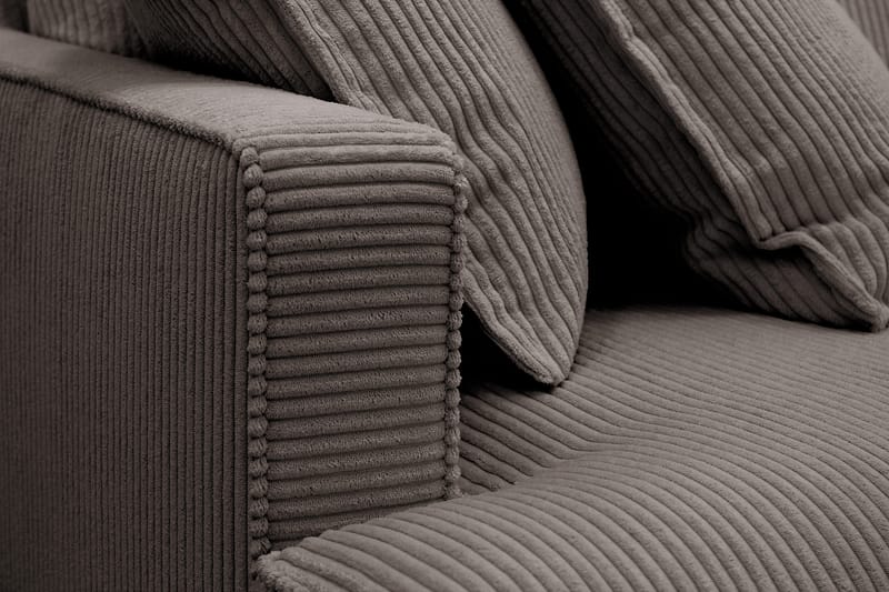Rossita Lyx 4-sits Extra djup Soffa med Schäslong Höger - Mörkgrå Manchester - Products - Möbler - Soffa - Divansoffa & schäslongsoffa - 4 sits soffa med divan