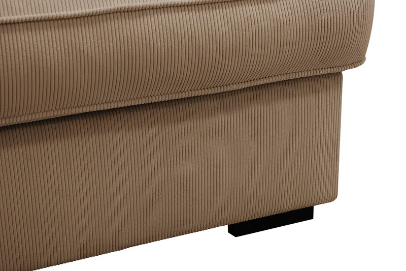 Rossita Lyx 4-sits Extra djup Soffa med Schäslong Vänster - Brun Manchester - Products - Möbler - Soffa - Divansoffa & schäslongsoffa - 4 sits soffa med divan