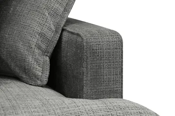 Rossita Lyx 4-sits Extra djup Soffa med Schäslong Vänster - Grå Chenille - Products - Möbler - Soffa - Divansoffa & schäslongsoffa - 4 sits soffa med divan