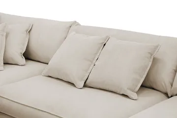 Rossita Lyx 4-sits Extra djup Soffa med Schäslong Vänster - Greige Manchester - Products - Möbler - Soffa - Divansoffa & schäslongsoffa - 4 sits soffa med divan
