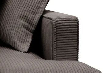 Rossita Lyx 4-sits Extra djup Soffa med Schäslong Vänster - Mörkgrå Manchester - Products - Möbler - Soffa - Divansoffa & schäslongsoffa - 4 sits soffa med divan
