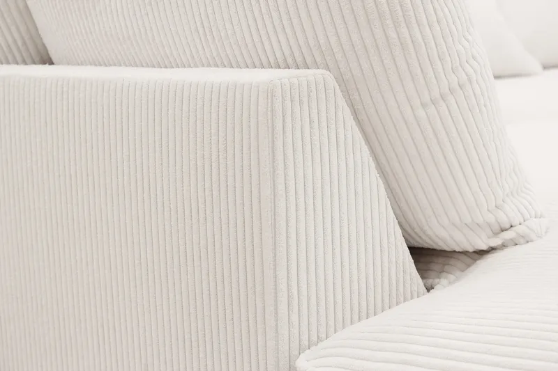 Rossita Lyx 4-sits Extra djup Soffa med Schäslong Vänster - Offwhite Manchester - Products - Möbler - Soffa - Divansoffa & schäslongsoffa - 4 sits soffa med divan