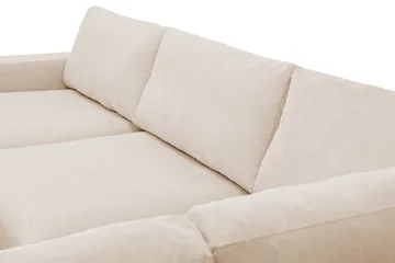 Scandi Djup 4-sits Soffa med Schäslong Höger i Manchester - Beige - Products - Möbler - Soffa - Divansoffa & schäslongsoffa - 4 sits soffa med divan