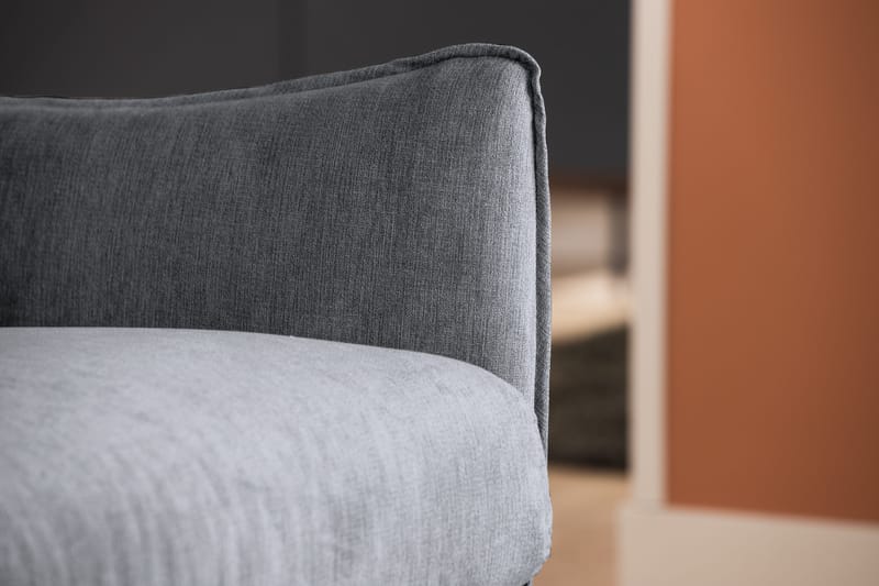 Trend Lyx Schäslongsoffa Vänster - Mörkgrå/Ek - Products - Möbler - Soffa - Divansoffa & schäslongsoffa - 4 sits soffa med divan