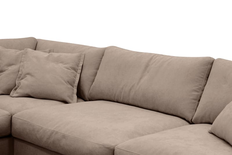 Valencia Extra Djup 4-sits Soffa med Schäslong Vänster - Mörkbrun - Products - Möbler - Soffa - Divansoffa & schäslongsoffa - 4 sits soffa med divan