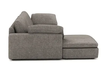 Visby 4-sits L-formad Djup Vändbar Soffa med Divan i Tyg - Grå - Products - Möbler - Soffa - Divansoffa & schäslongsoffa - 4 sits soffa med divan