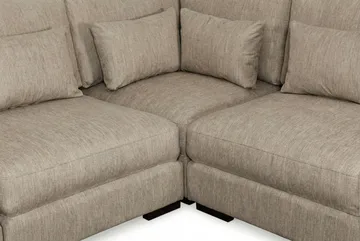 Dubai Hörnsoffa Extra Djup i Chenille - Brun - Products - Möbler - Soffa - Hörnsoffa
