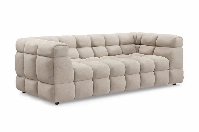 Elise Bubblig Soffgrupp 3-sits Soffa + Fåtölj - Beige - Products - Möbler - Soffa - Soffgrupp