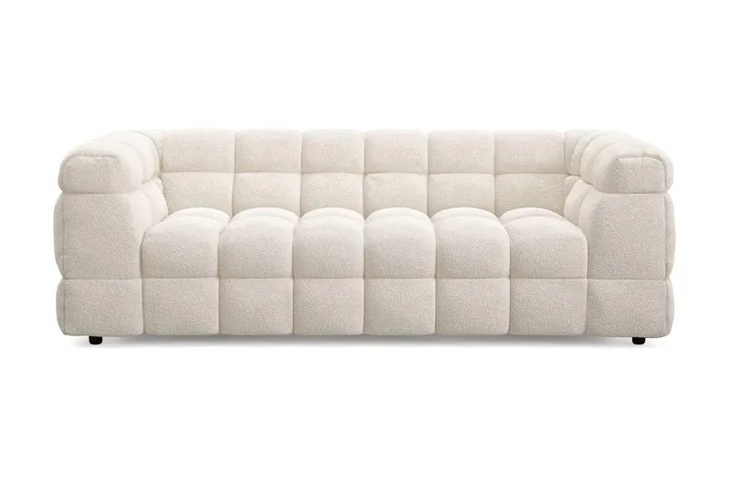 Elise Bubblig Soffgrupp 3-sits Soffa + Fåtölj - Vit - Products - Möbler - Soffa - Soffgrupp