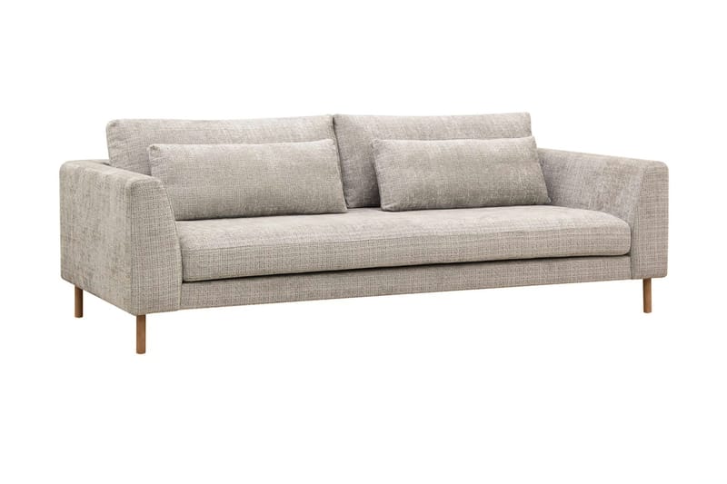 Florenz 3-sits Soffa i Chenille - Grå / Beige - Products - Möbler - Soffa - 3 sits soffa