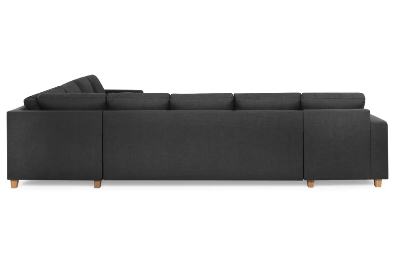 Crazy 7-sits Vändbar U-formad XX-Large Hörnsoffa med divan i Tyg - Mörkgrå / Antracit - Products - Möbler - Soffa - Hörnsoffa - Hörnsoffa med divan
