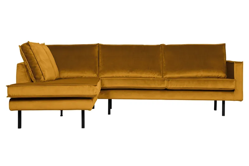 Lissbon Hörnsoffa - Ochre - Products - Möbler - Soffa - Sammetssoffa
