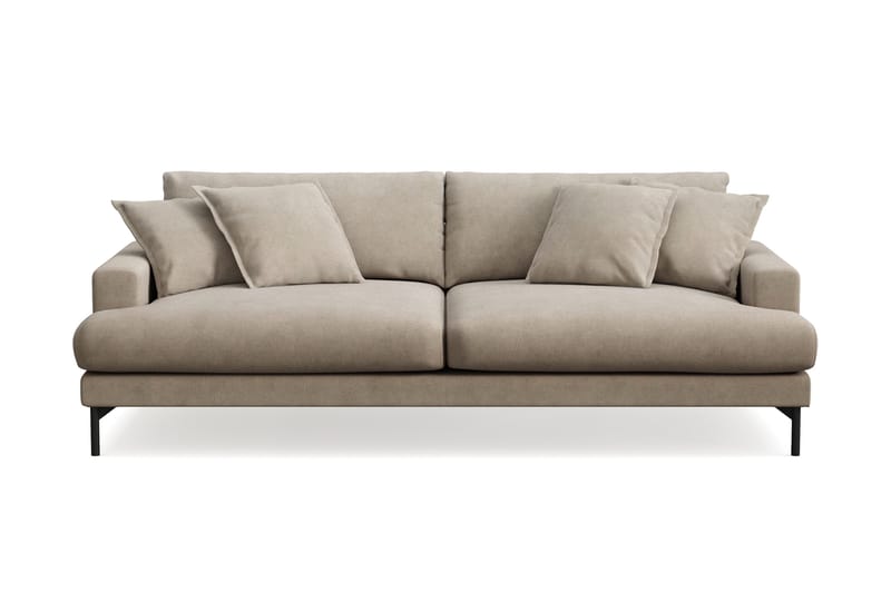 Menard Premium 4-sits Djup Soffa i Tyg, Brun