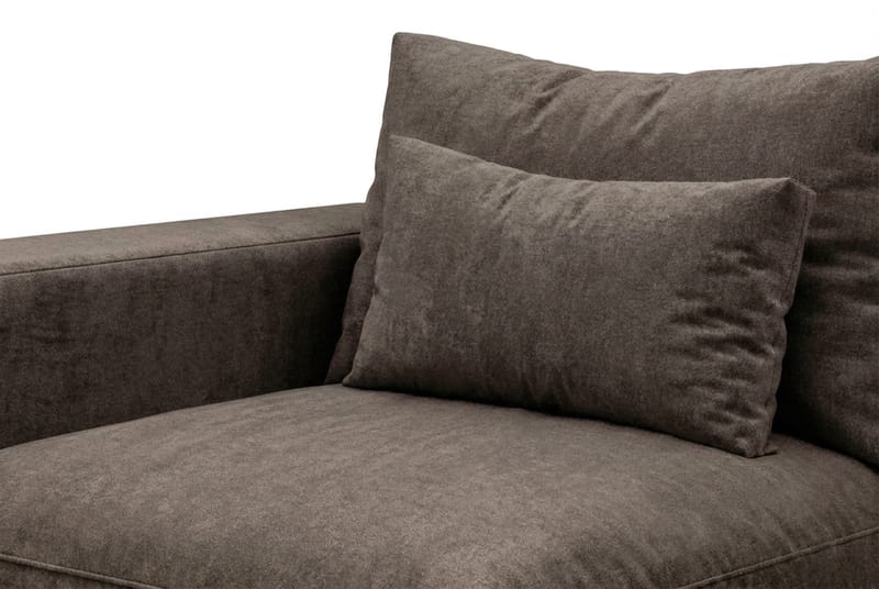 Dubai Armstöd Vänster i Tyg - Mörkbrun - Products - Möbler - Soffa - Modulsoffa - Övriga moduler till modulsoffa