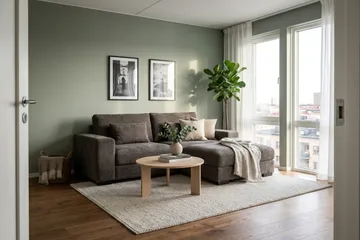 Dubai Divansoffa Höger Extra Djup i Chenille - Mörkbrun - Products - Möbler - Soffa - Modulsoffa - Komplett modulsoffa
