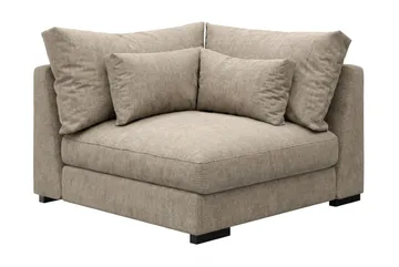 Dubai Hörnmodul i Tyg Extra Djup - Beige/Grå - Products - Möbler - Soffa - Modulsoffa - Hörnmodul