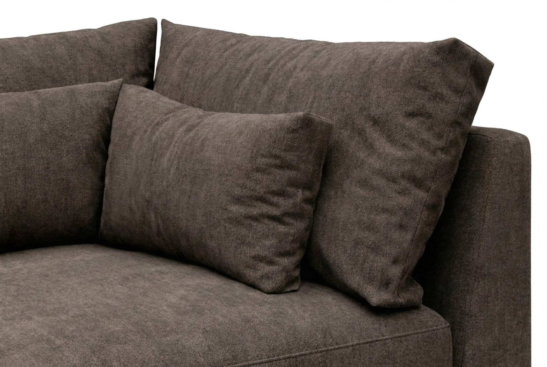 Dubai Hörnmodul i Tyg Extra Djup - Mörkbrun - Products - Möbler - Soffa - Modulsoffa - Hörnmodul