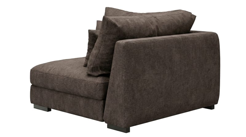 Dubai Hörnmodul i Tyg Extra Djup - Mörkbrun - Products - Möbler - Soffa - Modulsoffa - Hörnmodul