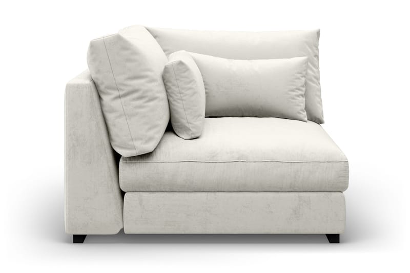 Dubai Hörnmodul Sammet - Vit - Products - Möbler - Soffa - Modulsoffa - Hörnmodul