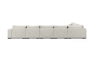 Dubai U-modulsoffa Large med Divan Höger Sammet Extra Djup - Vit - Products - Möbler - Soffa - Modulsoffa - Komplett modulsoffa