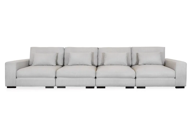 Dubai 4-sits soffa Extra Djup - Beige - Products - Möbler - Soffa - Modulsoffa - Komplett modulsoffa