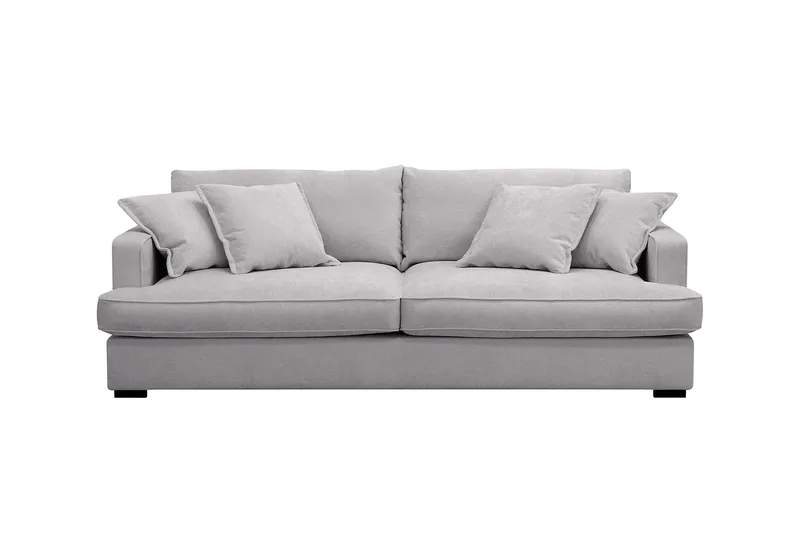 Rossita Lyx 2,5-sits Extra djup Soffa i Chenille - Grå - Products - Möbler - Soffa - 3 sits soffa