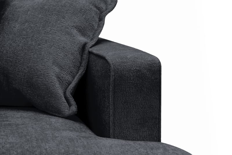 Rossita Lyx 2,5-sits Extra djup Soffa i Chenille - Svart - Products - Möbler - Soffa - 3 sits soffa