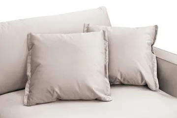 Rossita Lyx 2,5-sits Extra djup Soffa i Sammet - Beige - Products - Möbler - Soffa - 3 sits soffa