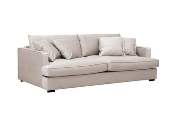 Rossita Lyx 2,5-sits Extra djup Soffa i Sammet - Beige - Products - Möbler - Soffa - 3 sits soffa