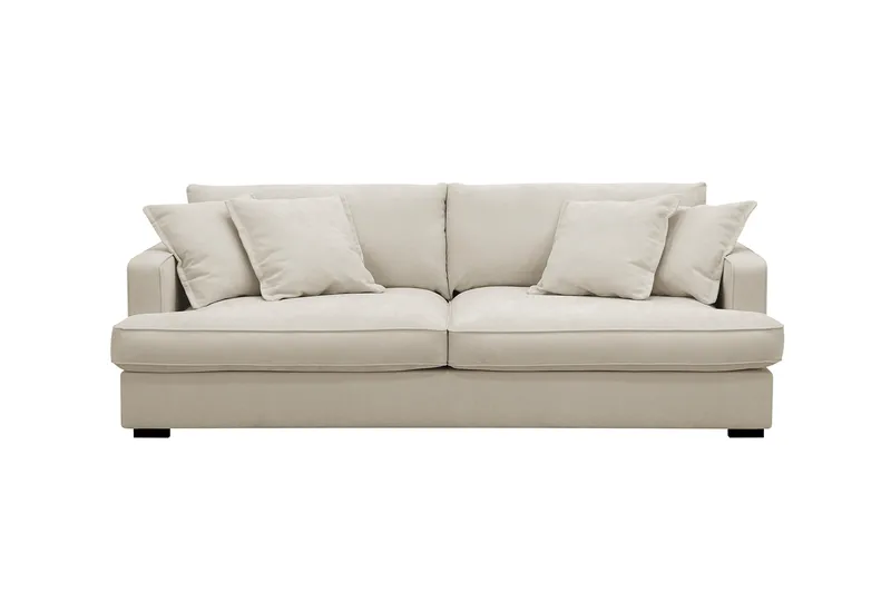 Rossita Lyx 2,5-sits Extra djup Soffa i Tyg - Beige - Products - Möbler - Soffa - 3 sits soffa