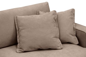 Rossita Lyx 2,5-sits Extra djup Soffa i Tyg - Mörkbrun - Products - Möbler - Soffa - 3 sits soffa