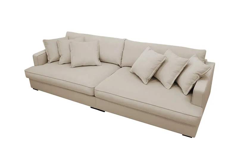 Rossita Lyx 3,5-sits Extra djup Soffa i Manchester - Greige - Products - Möbler - Soffa - 4 sits soffa
