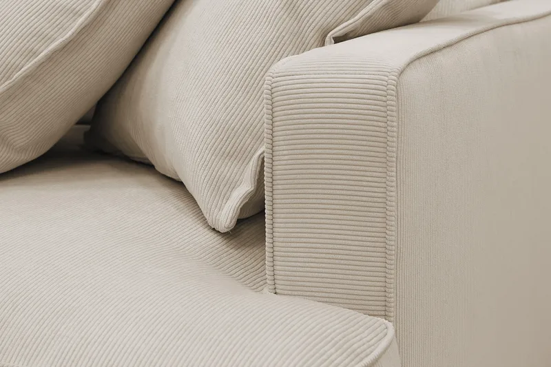Rossita Lyx 3,5-sits Extra djup Soffa i Manchester - Greige - Products - Möbler - Soffa - 4 sits soffa