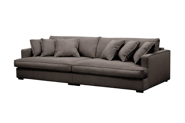 Rossita Lyx 3,5-sits Extra djup Soffa i Manchester - Mörkgrå - Products - Möbler - Soffa - 4 sits soffa