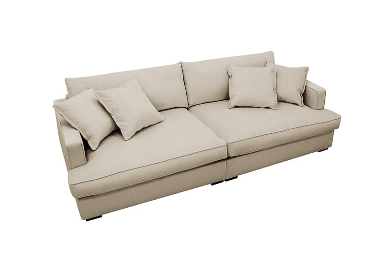 Rossita Lyx 3-sits Extra djup Soffa i Manchester - Kräm - Products - Möbler - Soffa - 3 sits soffa