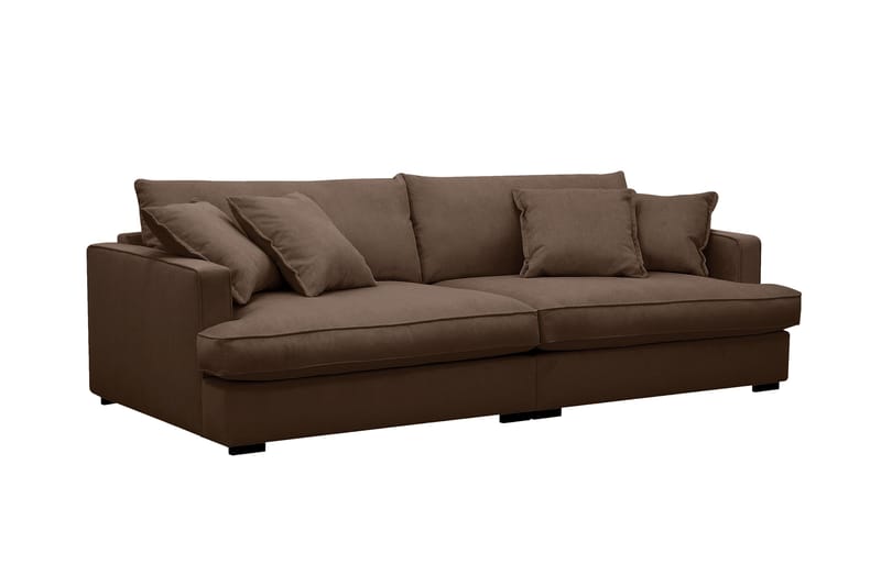Rossita Lyx 3-sits Extra djup Soffa i Manchester - Mörkbrun - Products - Möbler - Soffa - 3 sits soffa