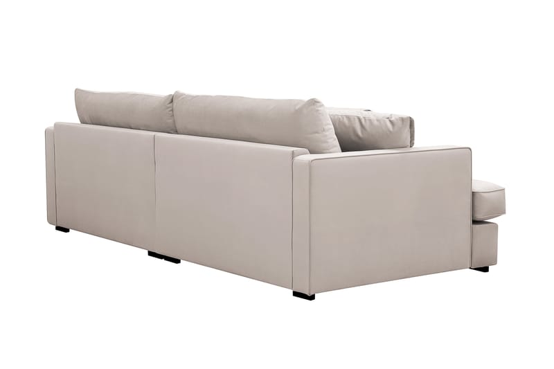 Rossita Lyx 3-sits Extra djup Soffa i Sammet - Beige - Products - Möbler - Soffa - 3 sits soffa