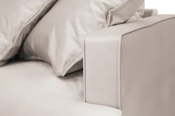 Rossita Lyx 3-sits Extra djup Soffa i Sammet - Beige - Products - Möbler - Soffa - 3 sits soffa