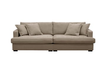 Rossita Lyx 3-sits Extra djup Soffa i Tyg - Brun - Products - Möbler - Soffa - 3 sits soffa