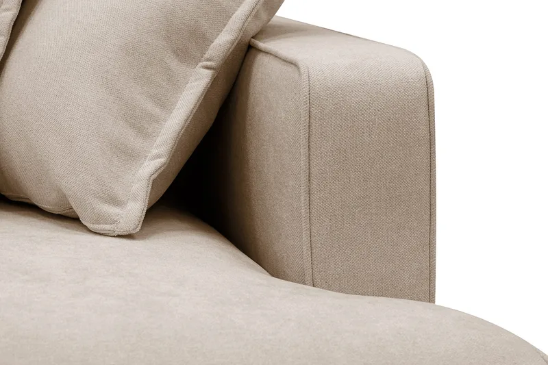 Rossita Lyx 3-sits Extra djup Soffa i Tyg - Ljusbrun - Products - Möbler - Soffa - 3 sits soffa