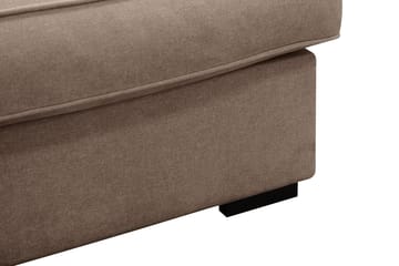Rossita Lyx 3-sits Extra djup Soffa i Tyg - Mörkbrun - Products - Möbler - Soffa - 3 sits soffa