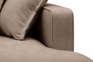 Rossita Lyx 3-sits Extra djup Soffa i Tyg - Mörkbrun - Products - Möbler - Soffa - 3 sits soffa