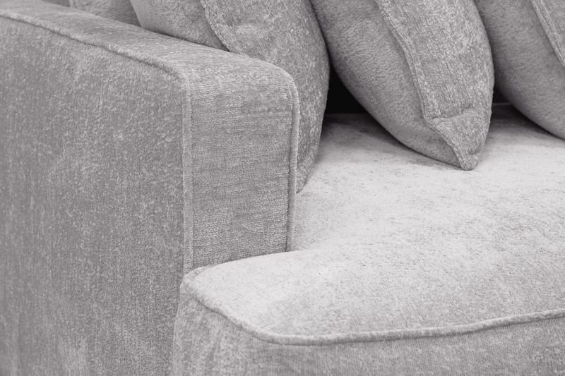Rossita Lyx 4-sits Extra djup Soffa i Chenille - Grå - Products - Möbler - Soffa - 4 sits soffa